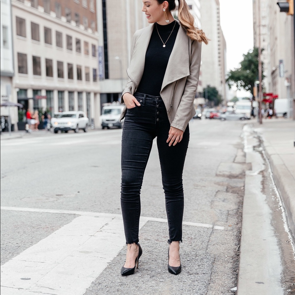 Madewell Button-Front Skinny Jeans Berkeley Black